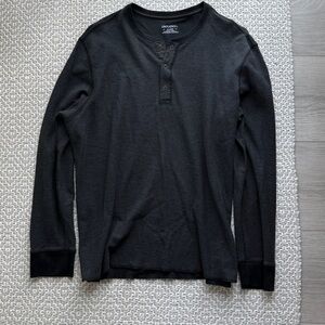 UNTUCKit Men's Black Long-Sleeve Henley Thermal